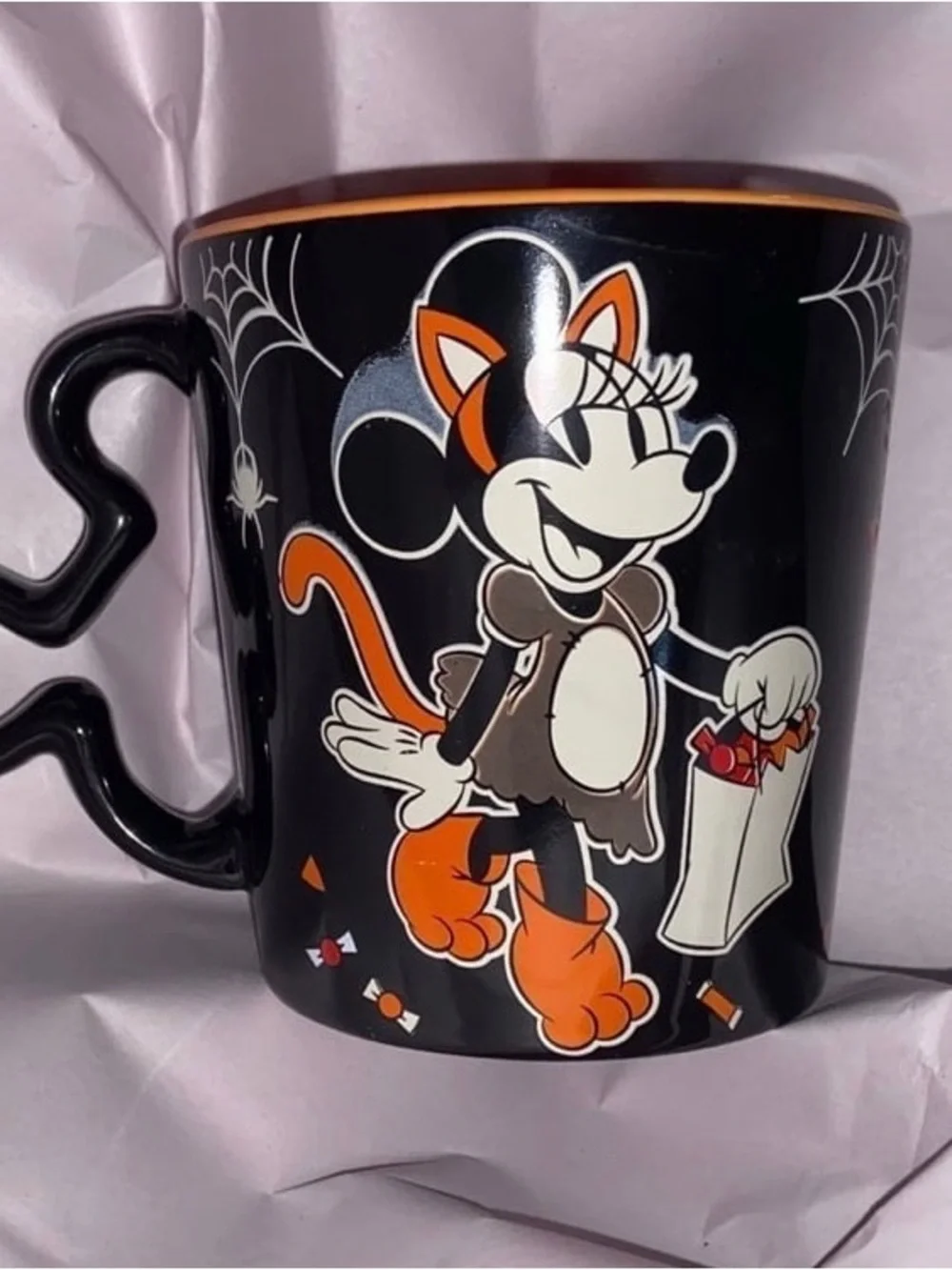 Disney Halloween Black & Orange Mickey & Minnie Mug